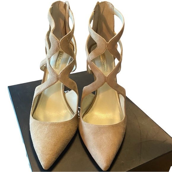 Elegant Strappy Heels in Nude - Picture 2 of 6